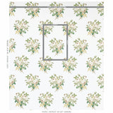 Schumacher Fabric by the yard: Loudon Rose, Ivory - Annabel Bleu
