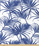 Palm Breeze Home Decor Fabric / Cotton Upholstery Fabric / Medium weight fabric / Upholstery Fabric - Annabel Bleu