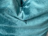 Prussian: Dark Turquoise Velvet Cushion Cover / Blue Green Velvet Pillow / ZIPPER Pillow Cover / Solid Velvet Pillow Cover - Annabel Bleu