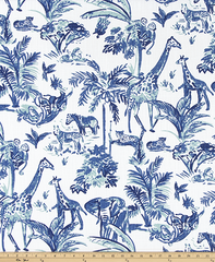 Safari Lounge Home Decor Fabric / Cotton Upholstery Fabric / Medium weight fabric / Upholstery Fabric