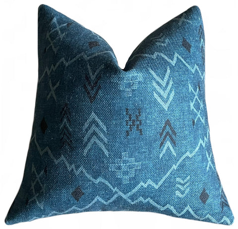 Safaa: Ocean Pillow Cover, Available in 10 Sizes - Annabel Bleu