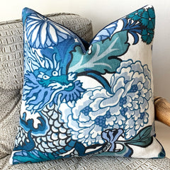 Chiang Mai Dragon Pillow Cover / 20x20 Schumacher Pillow / 22x22 Chinoiserie Pillow / 24x24 Pillow / 14x36 Schumacher Cushion cover