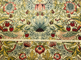 Yellow Strawberry Thief: Velvet William Morris Upholstery Fabric by the yard / Historic Velvet Home Fabric / High End Upholstery Velvet - Annabel Bleu