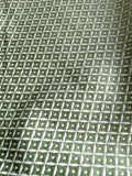 Sage Green Diamond Velvet Upholstery Fabric by the yard / Green Velvet Home Fabric / High End Upholstery Velvet - Annabel Bleu