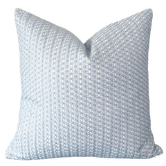 Light Blue Embroidered “Starflower” Pillow Cover
