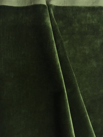 Solid Dark Emerald Green Upholstery Velvet Textile Fabric