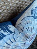 Schumacher Zanzibar Hyacinth Pillow Cover 16x16” - Annabel Bleu