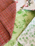 Magenta tweed, Green & Pink floral “Boutique Bundle” #17 - Annabel Bleu