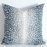 Navy Fawn: Ombré Animal Print Pillow Cover - Annabel Bleu