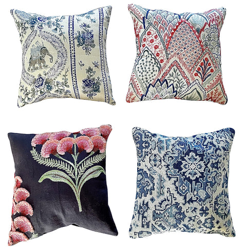 Schumacher Mini Pillows / Ringbearer Pillows - Annabel Bleu