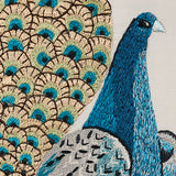 Schumacher Royal Silk Embroidery by the Yard - Annabel Bleu