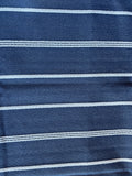 Harbor: Chenille Woven Outdoor Striped Upholstery Fabric by the Yard - Annabel Bleu