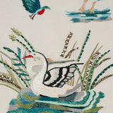 Schumacher Royal Silk Embroidery by the Yard - Annabel Bleu