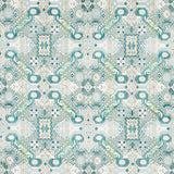 Tiraz, Peacock: Schumacher Upholstery Velvet Fabric by the yard - Annabel Bleu
